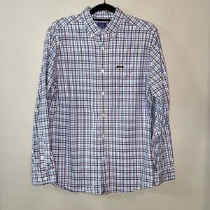 Le Tigre 100% Cotton Plaid Button Down Shirt